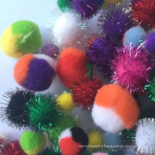 100 Piece Mix size Craft Tinsel Pompoms For party Decoration